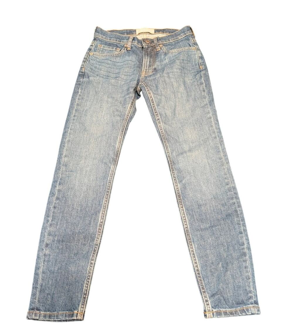 Everlane Women's High Rise Ankle Skinny Jeans Pockets Blue Size 24 Ankle